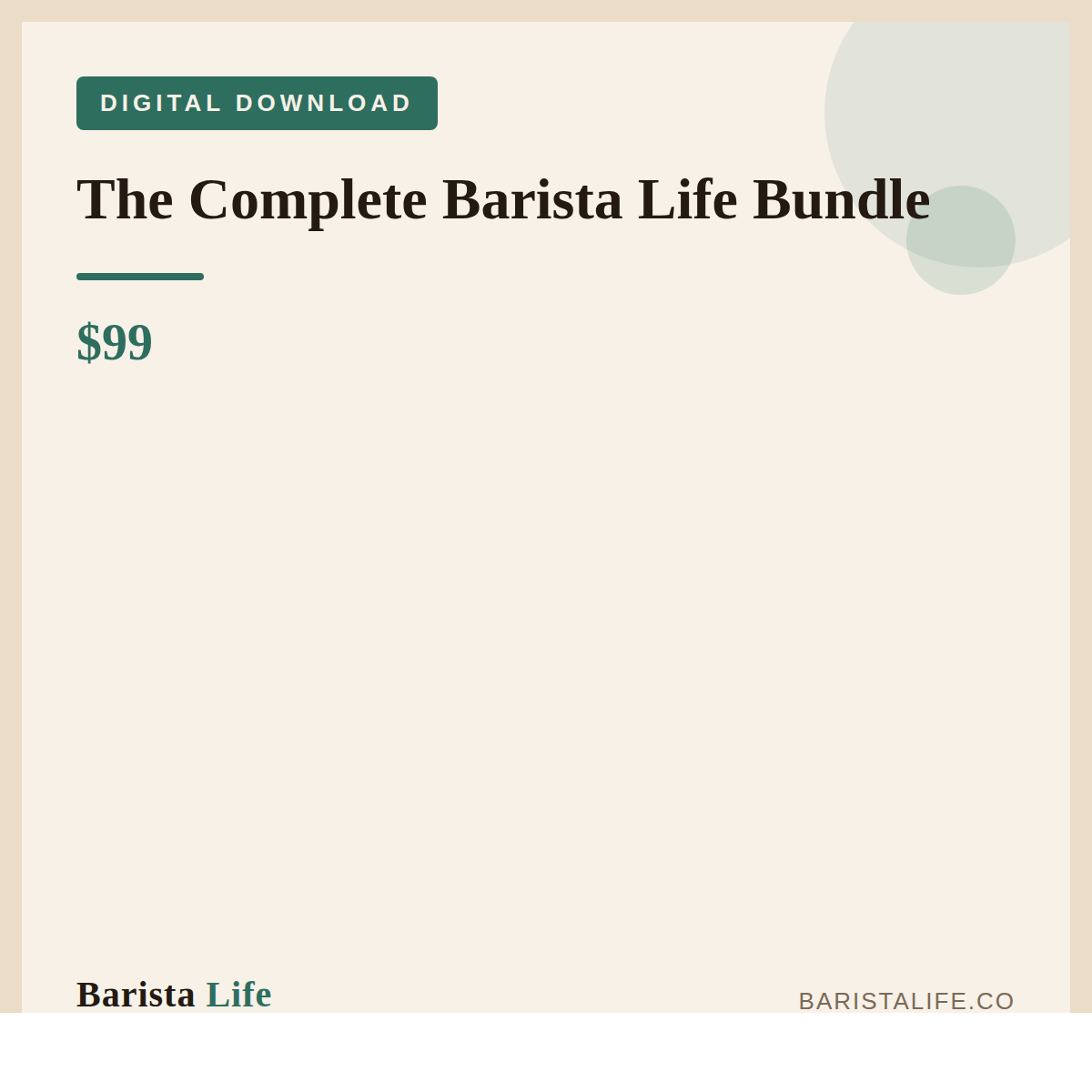 The Complete Barista Life Bundle - Barista Life