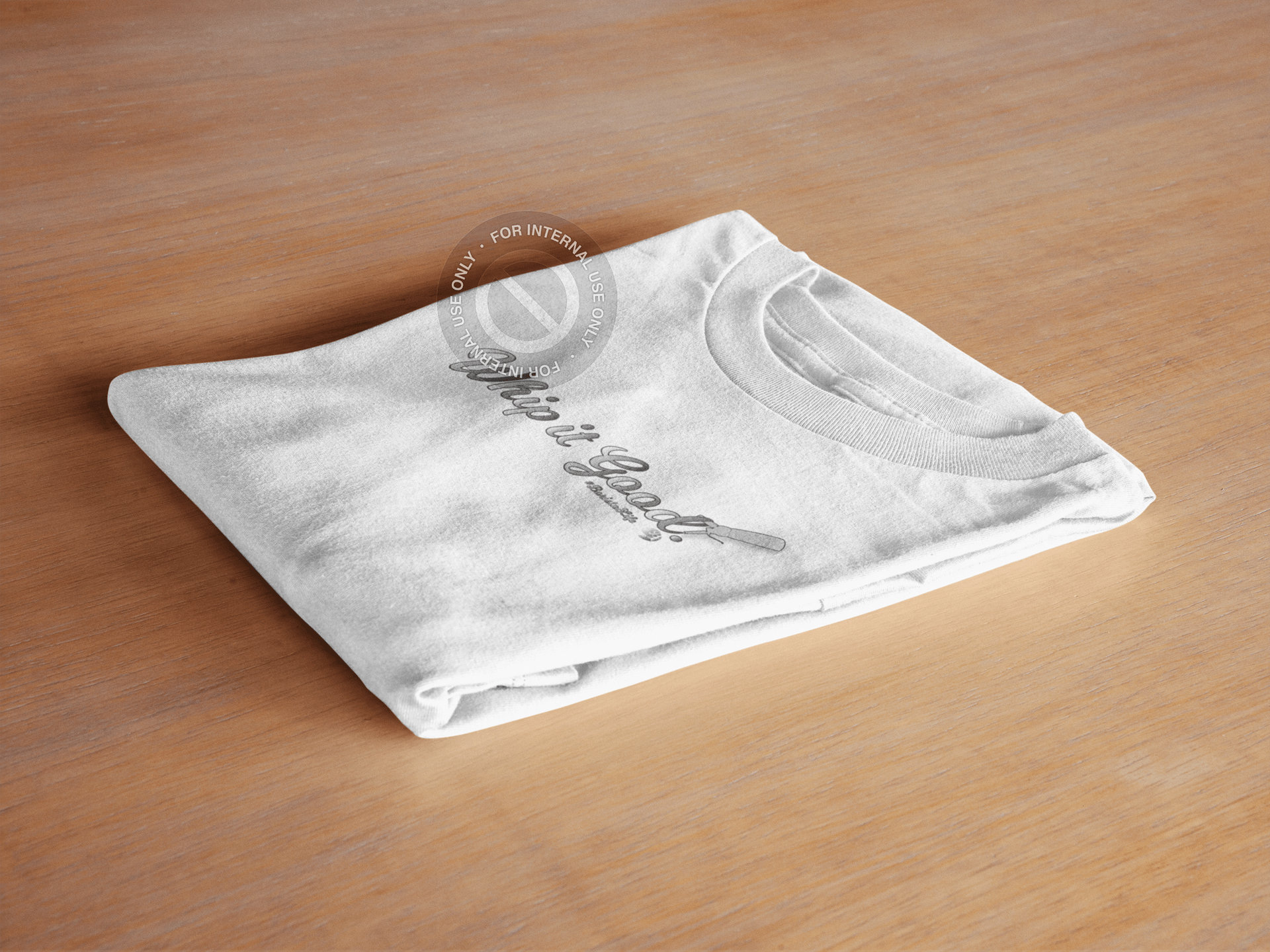 Barista Life Whip It Good White Folded Tee