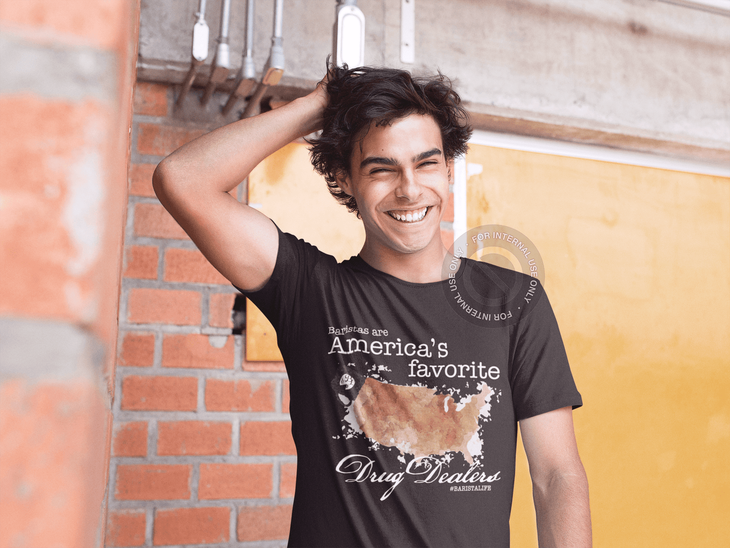 Barista Life Americas Favorite Drug Dealer T-Shirt Black