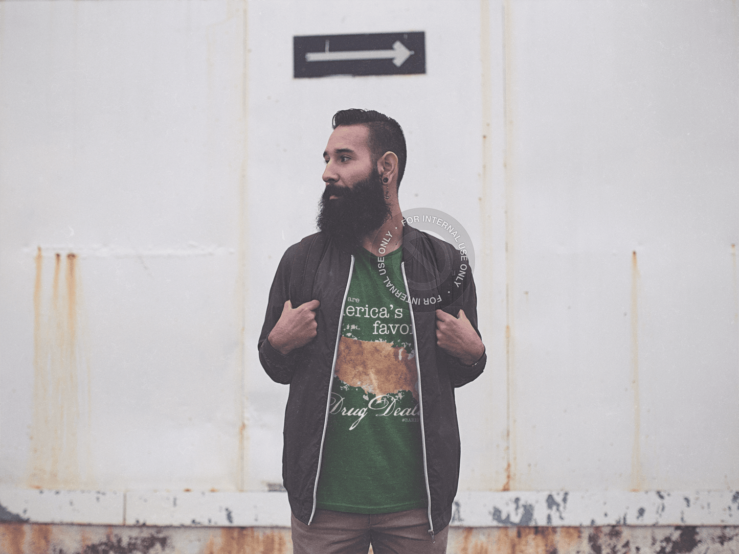 Barista Life Americas Favorite Drug Dealer Forest Green