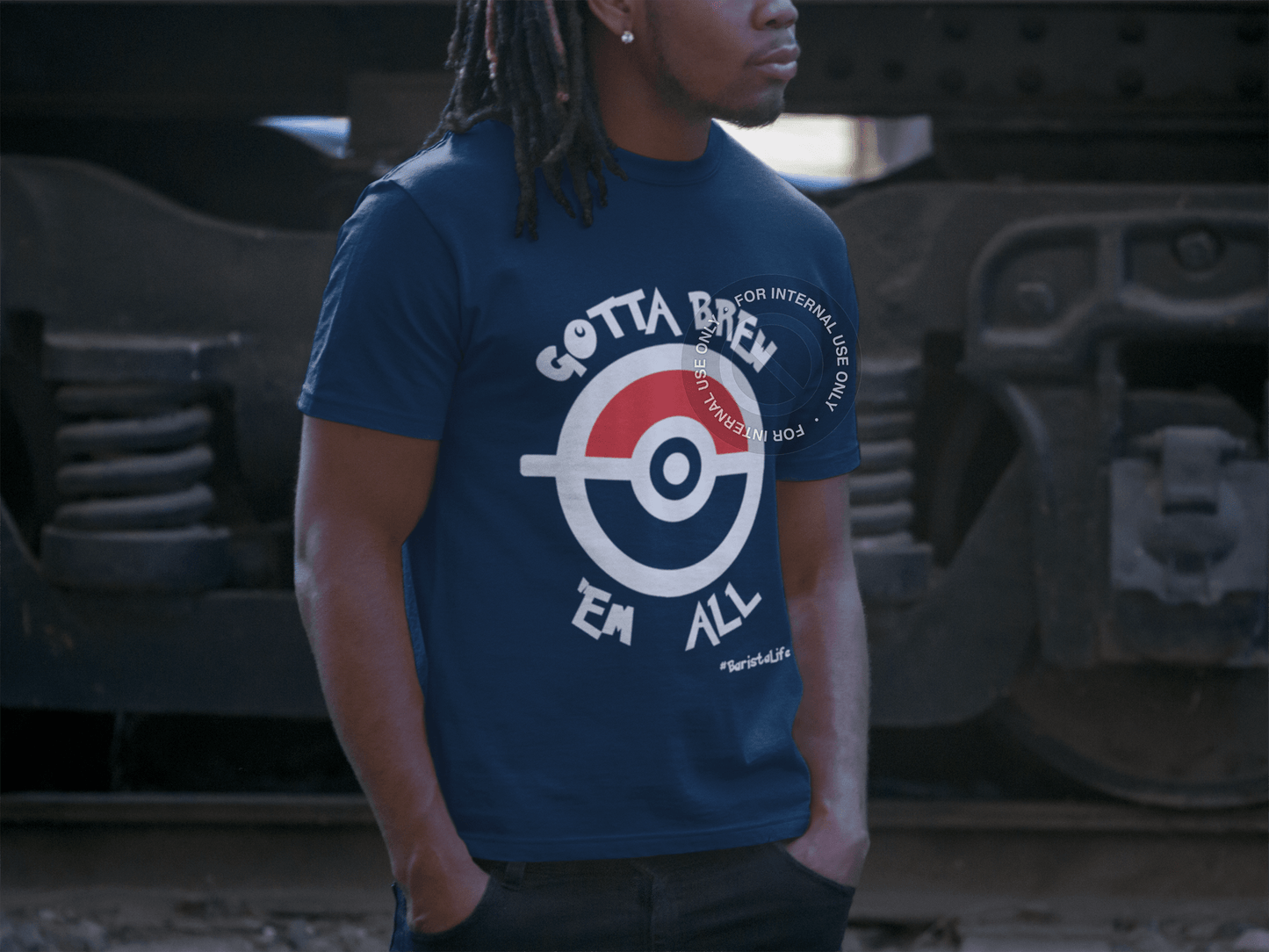 Gotta Brew 'Em All Blue Tee