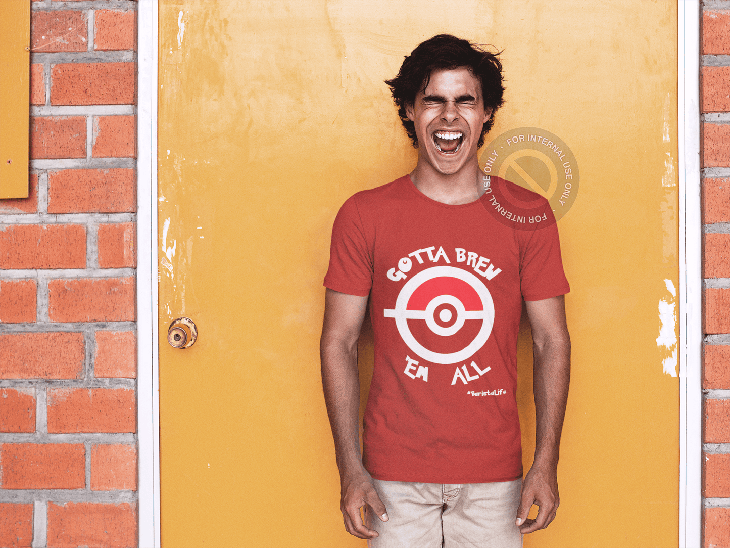 Gotta Brew 'Em All Red Tee