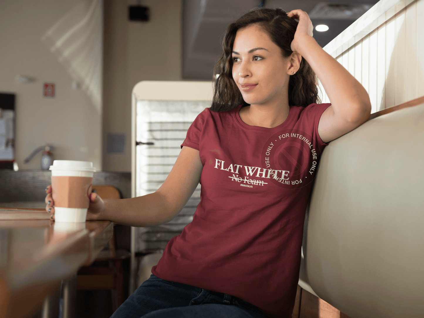 Shirts - Flat White, No Foam Tee