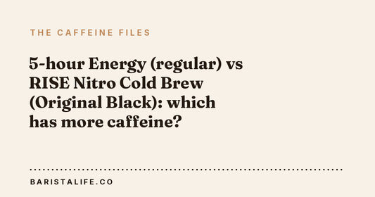 5-hour Energy (regular) vs RISE Nitro Cold Brew (Original Black): which has more caffeine?