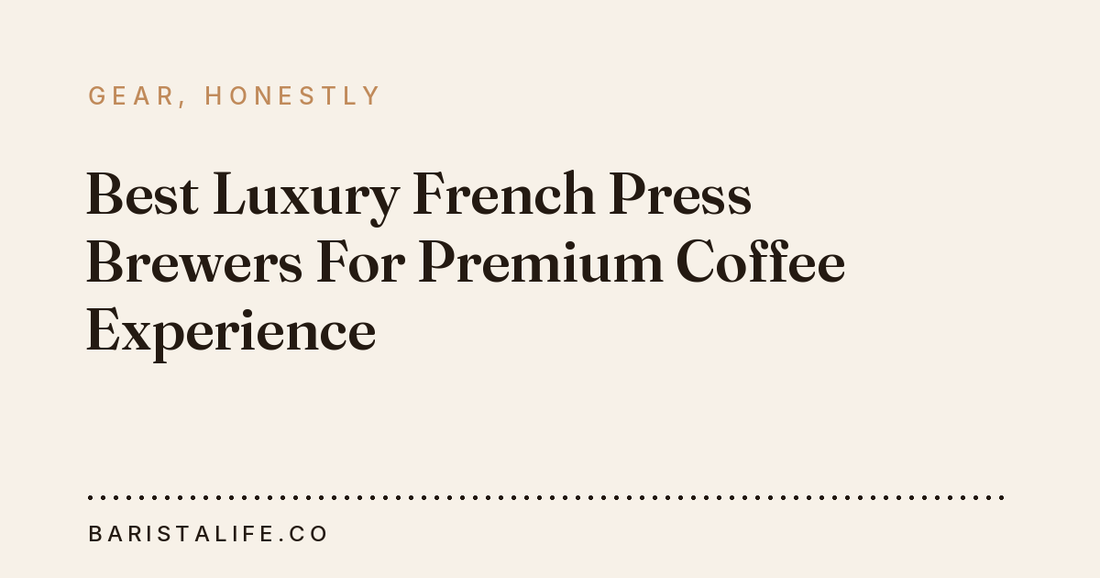 Best Luxury French Press Brewers For Premium Coffee Experience
