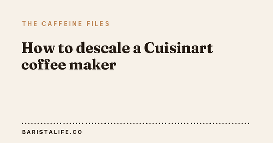 How to descale a Cuisinart coffee maker