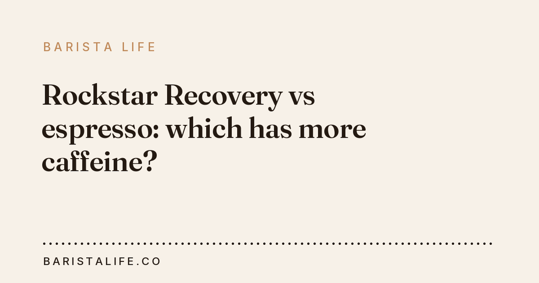 Rockstar Recovery vs espresso: which has more caffeine?