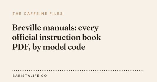Breville manuals: every official instruction book PDF, by model code
