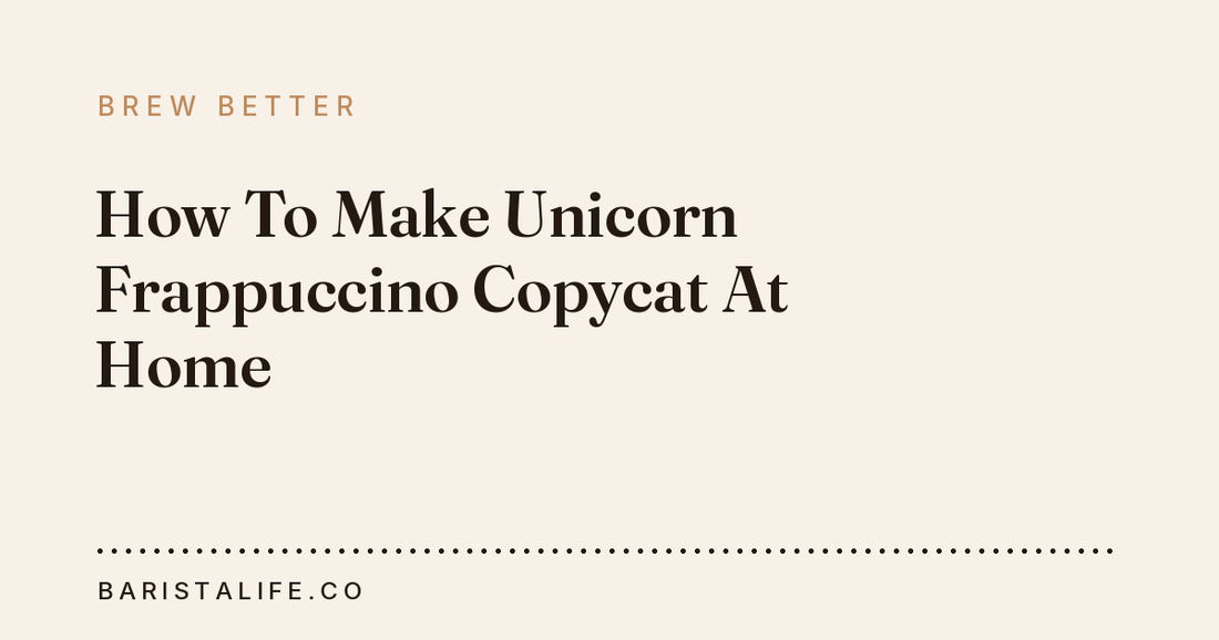 How To Make Unicorn Frappuccino Copycat At Home