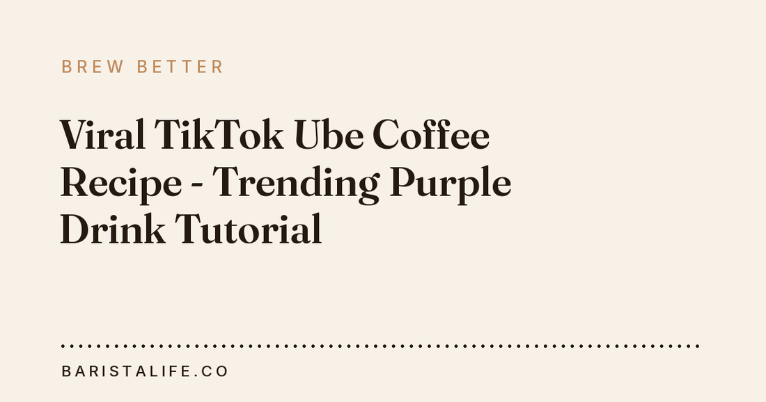 Viral TikTok Ube Coffee Recipe - Trending Purple Drink Tutorial