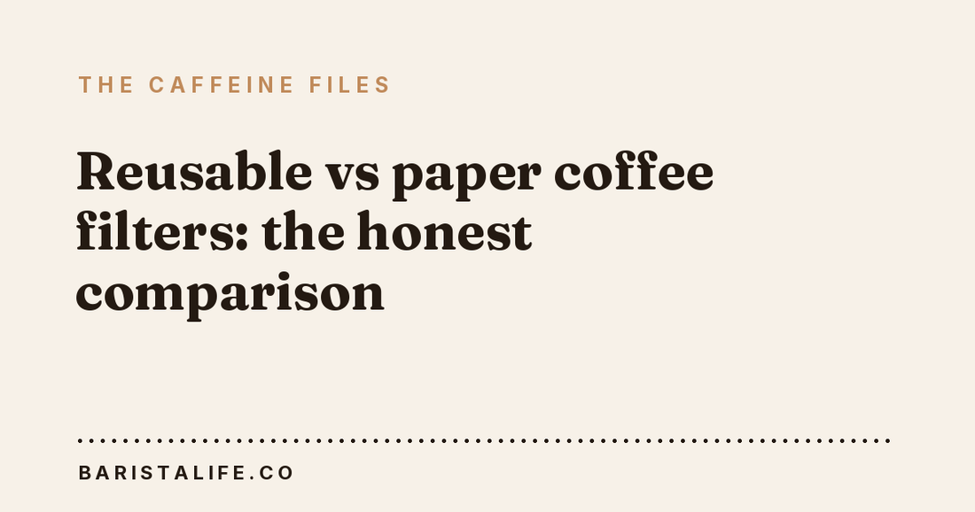 Reusable vs paper coffee filters: the honest comparison