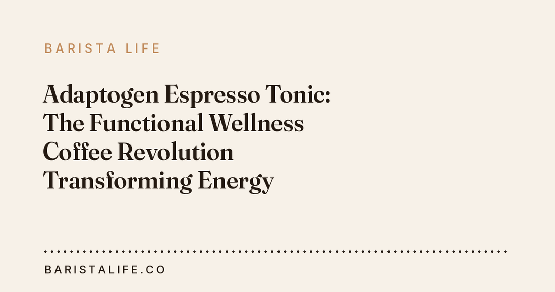 Adaptogen Espresso Tonic: The Functional Wellness Coffee Revolution Transforming Energy