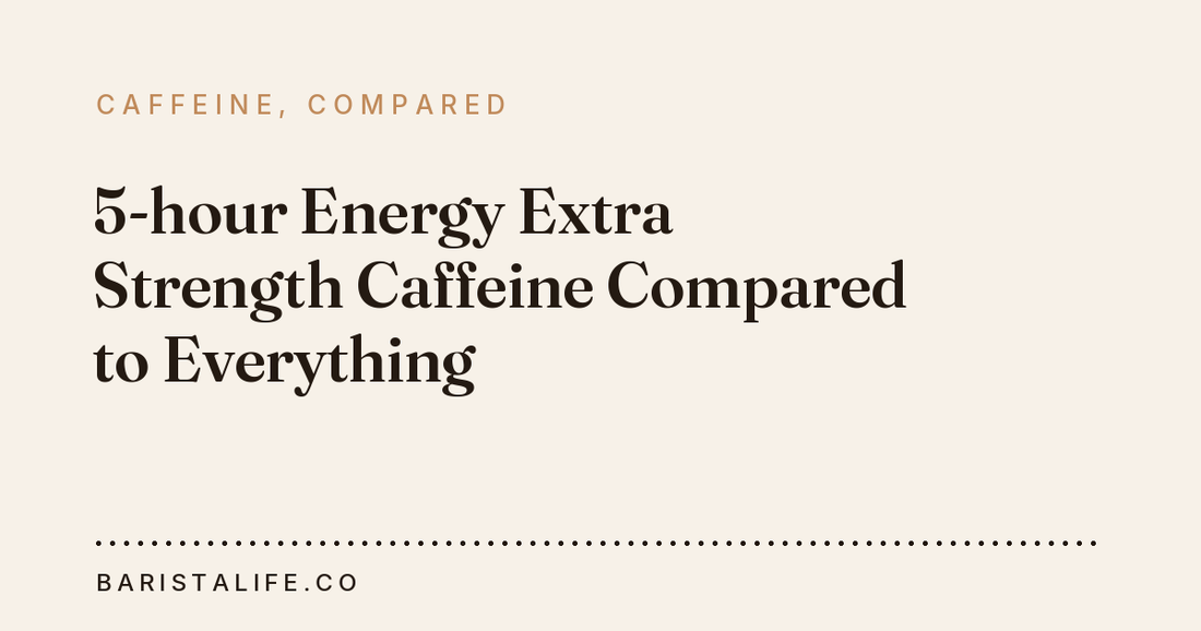 5-hour Energy Extra Strength Caffeine Compared to Everything