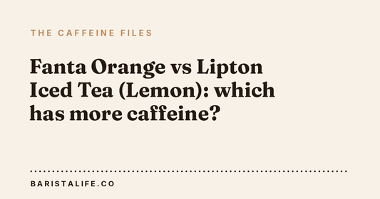 Fanta Orange vs Lipton Iced Tea (Lemon): which has more caffeine?