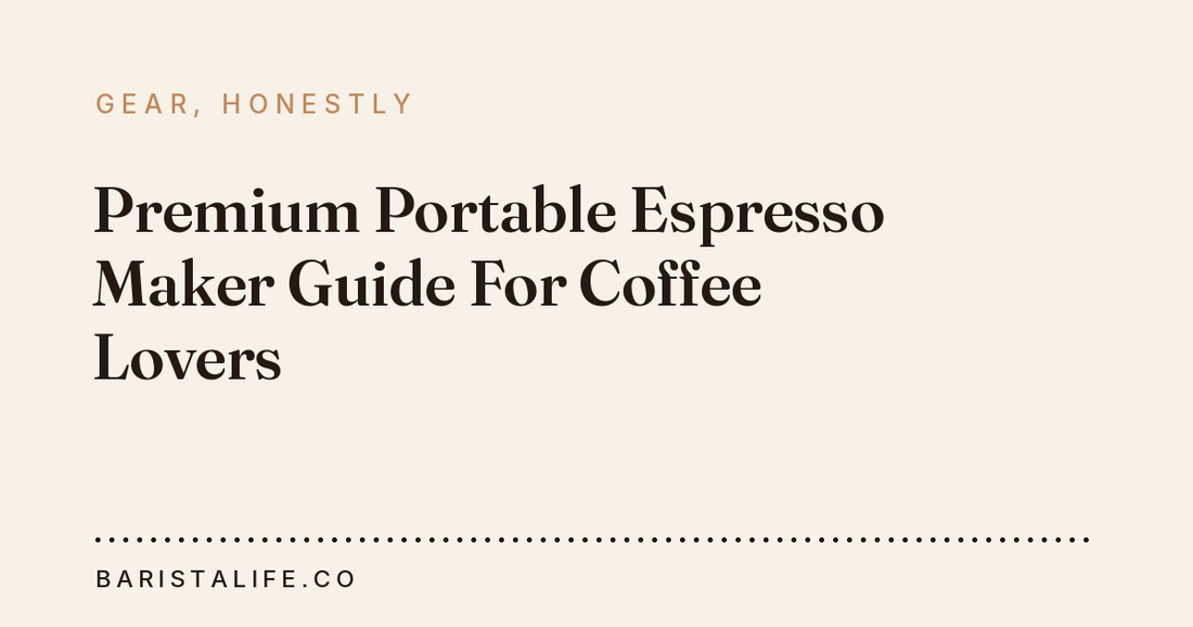 Premium Portable Espresso Maker Guide For Coffee Lovers