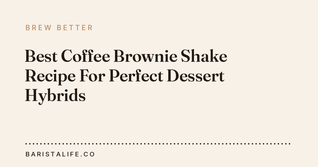 Best Coffee Brownie Shake Recipe For Perfect Dessert Hybrids