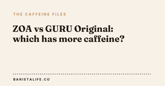 ZOA vs GURU Original: which has more caffeine?