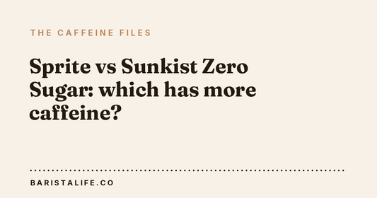Sprite vs Sunkist Zero Sugar: which has more caffeine?