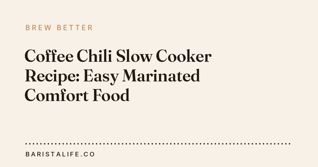 Coffee Chili Slow Cooker Recipe: Easy Marinated Comfort Food