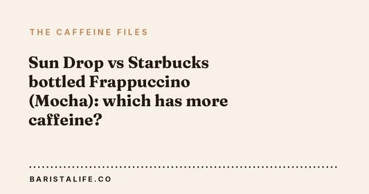 Sun Drop vs Starbucks bottled Frappuccino (Mocha): which has more caffeine?