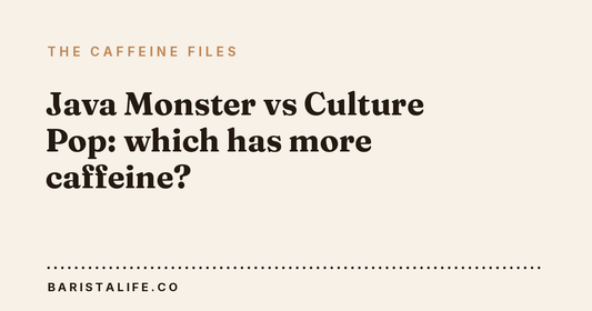 Java Monster vs Culture Pop: which has more caffeine?