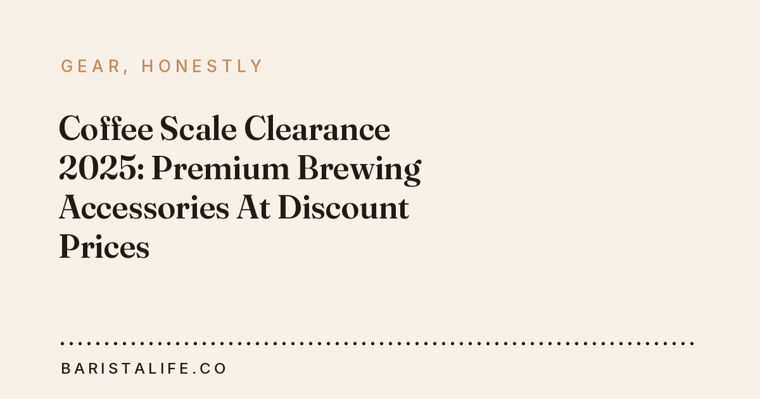 Coffee Scale Clearance 2025: Premium Brewing Accessories At Discount Prices
