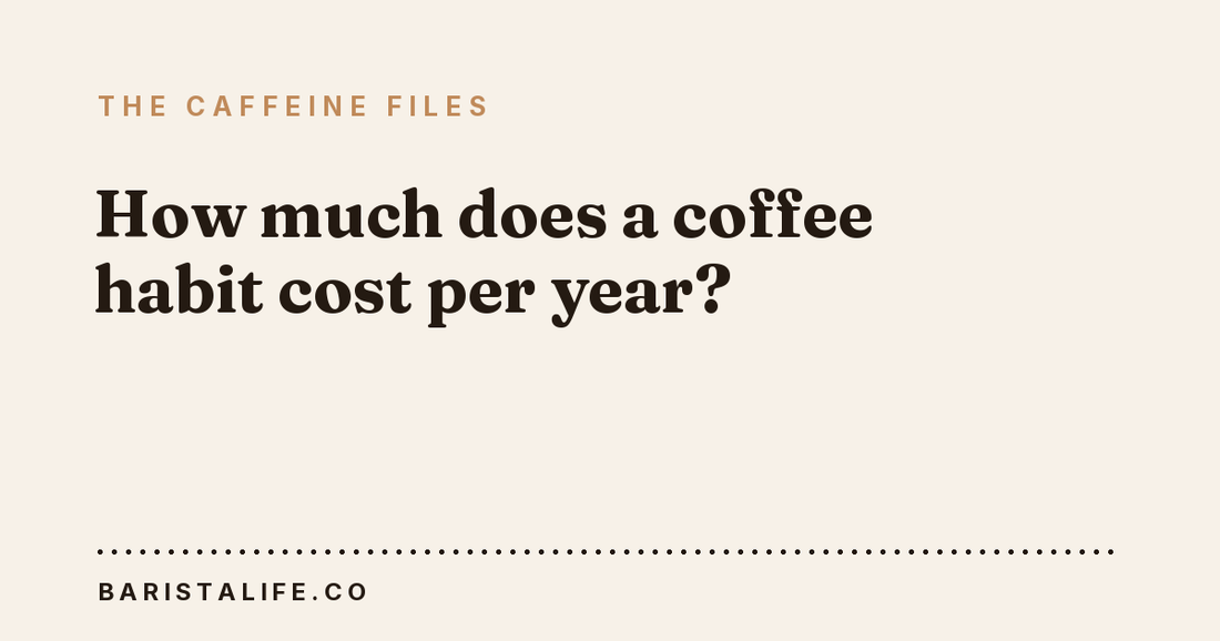 How much does a coffee habit cost per year?