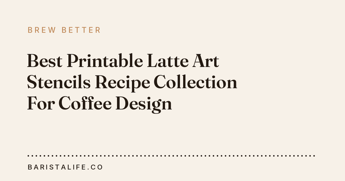 Best Printable Latte Art Stencils Recipe Collection For Coffee Design