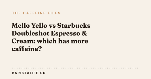 Mello Yello vs Starbucks Doubleshot Espresso & Cream: which has more caffeine?
