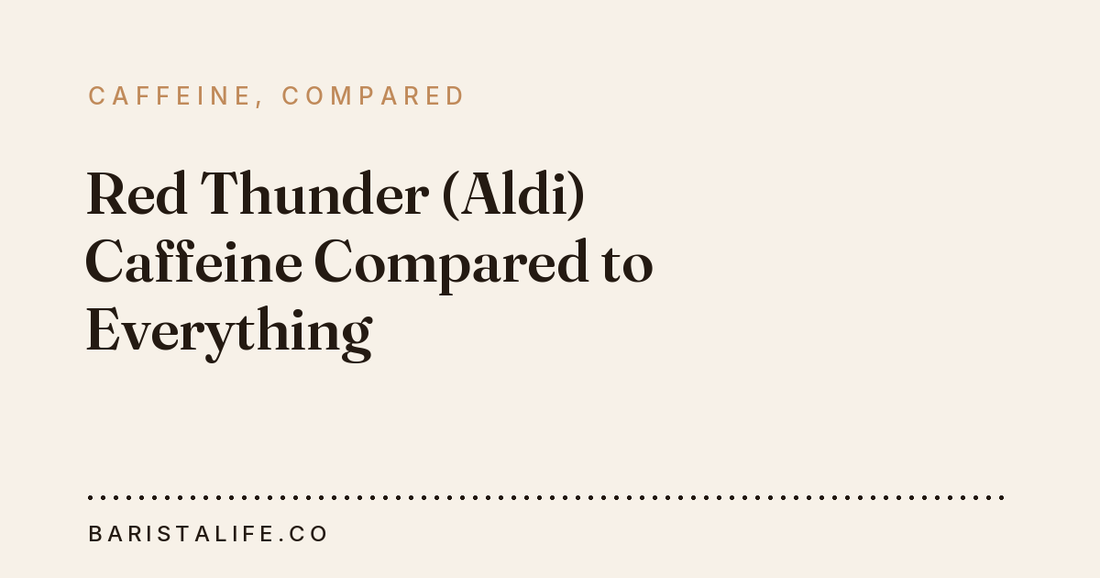 Red Thunder (Aldi) Caffeine Compared to Everything