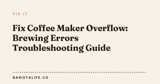 Fix Coffee Maker Overflow: Brewing Errors Troubleshooting Guide