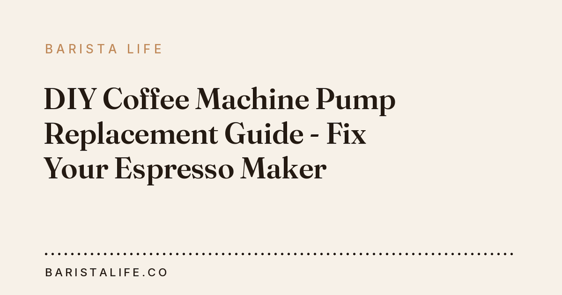 DIY Coffee Machine Pump Replacement Guide - Fix Your Espresso Maker