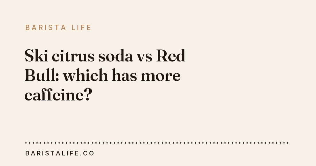 Ski citrus soda vs Red Bull: which has more caffeine?