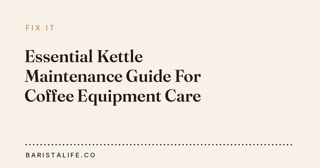 Essential Kettle Maintenance Guide For Coffee Equipment Care