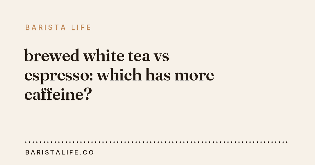 brewed white tea vs espresso: which has more caffeine?