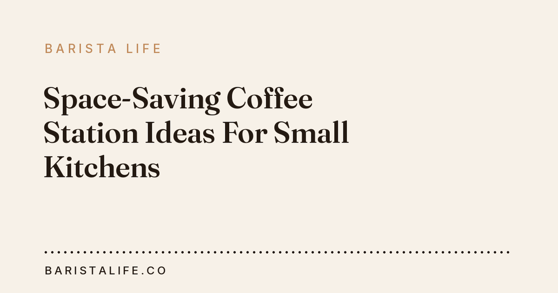 Space-Saving Coffee Station Ideas For Small Kitchens