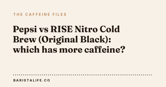 Pepsi vs RISE Nitro Cold Brew (Original Black): which has more caffeine?