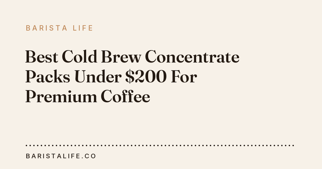 Best Cold Brew Concentrate Packs Under $200 For Premium Coffee