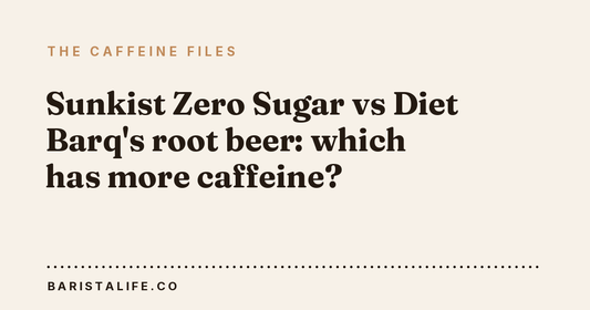 Sunkist Zero Sugar vs Diet Barq's root beer: which has more caffeine?