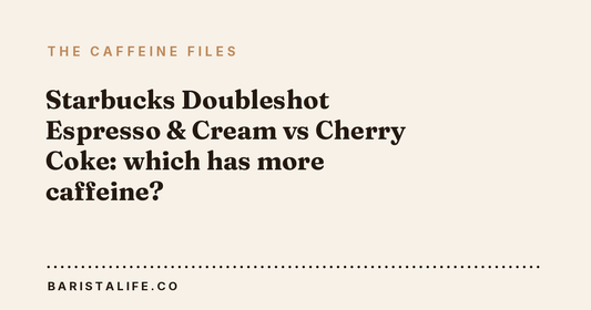 Starbucks Doubleshot Espresso & Cream vs Cherry Coke: which has more caffeine?