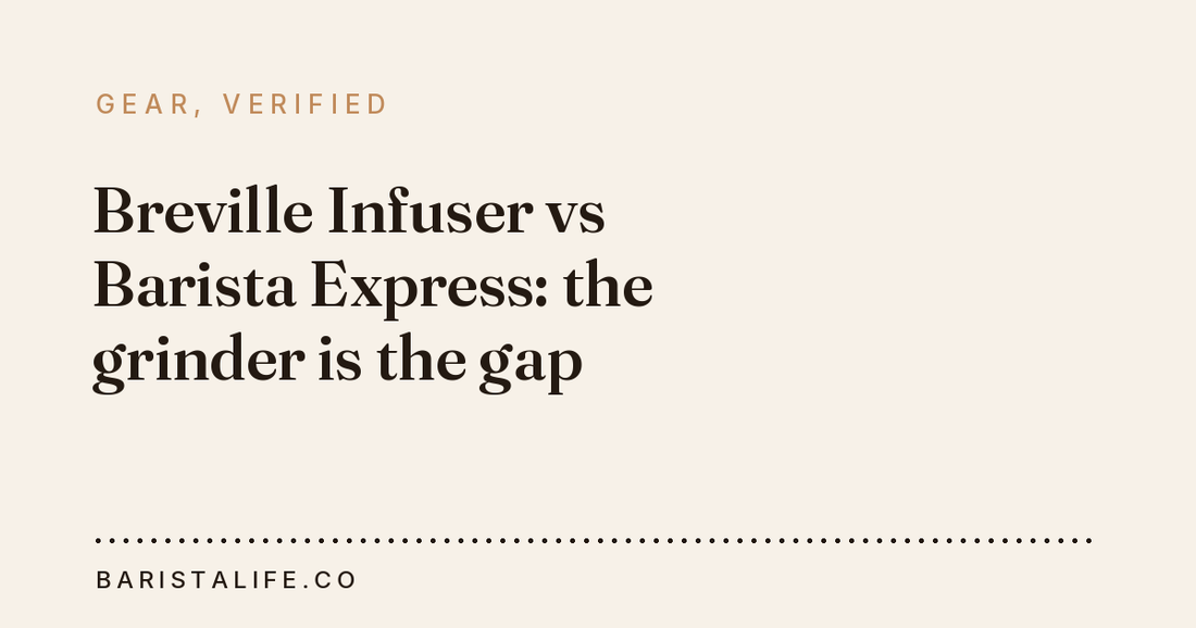 Breville Infuser vs Barista Express: the grinder is the gap