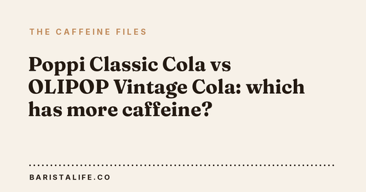 Poppi Classic Cola vs OLIPOP Vintage Cola: which has more caffeine?