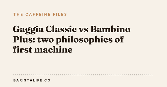 Gaggia Classic vs Bambino Plus: two philosophies of first machine