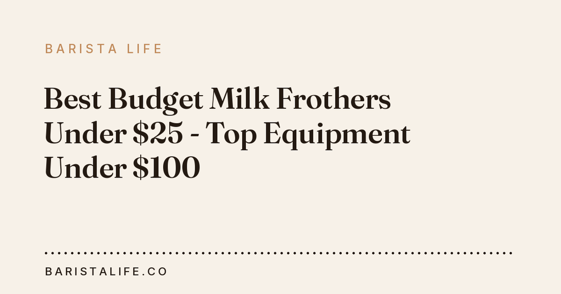 Best Budget Milk Frothers Under $25 - Top Equipment Under $100