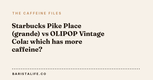 Starbucks Pike Place (grande) vs OLIPOP Vintage Cola: which has more caffeine?