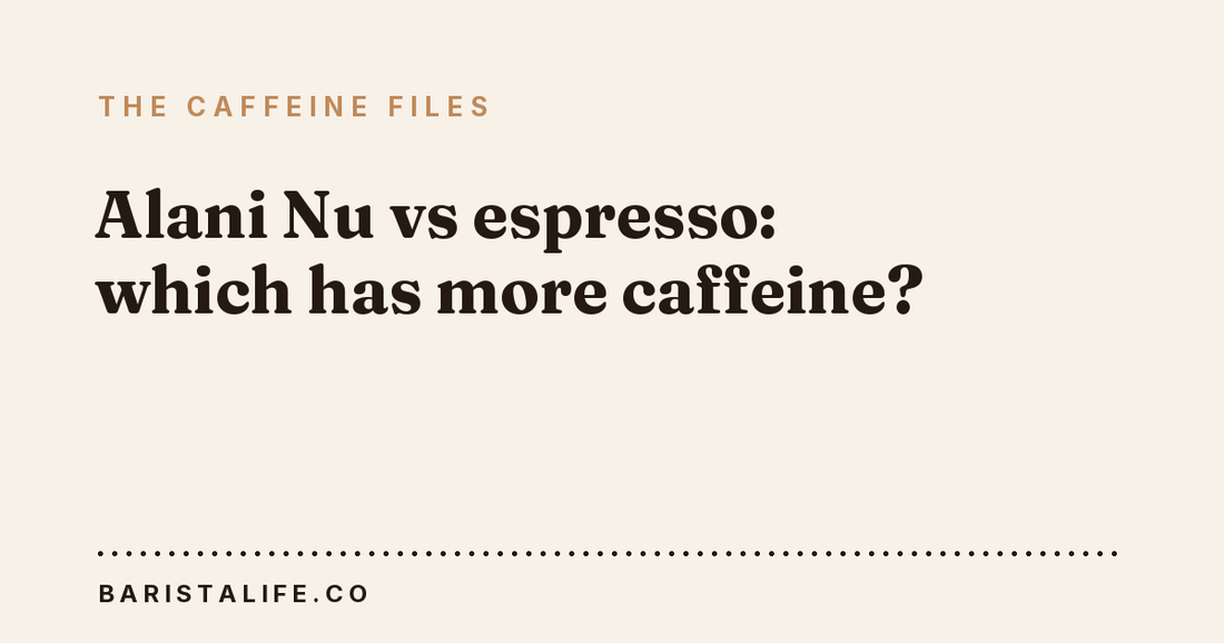 Alani Nu vs espresso: which has more caffeine?
