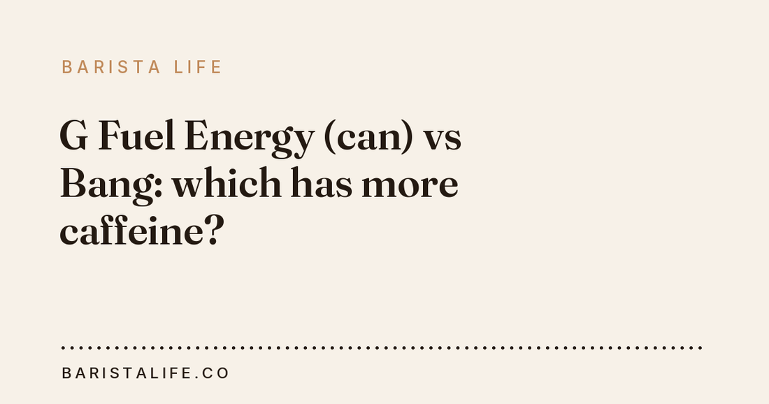 G Fuel Energy (can) vs Bang: which has more caffeine?