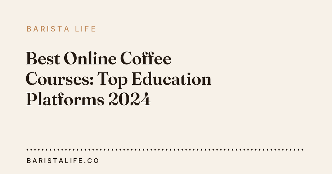 Best Online Coffee Courses: Top Education Platforms 2024