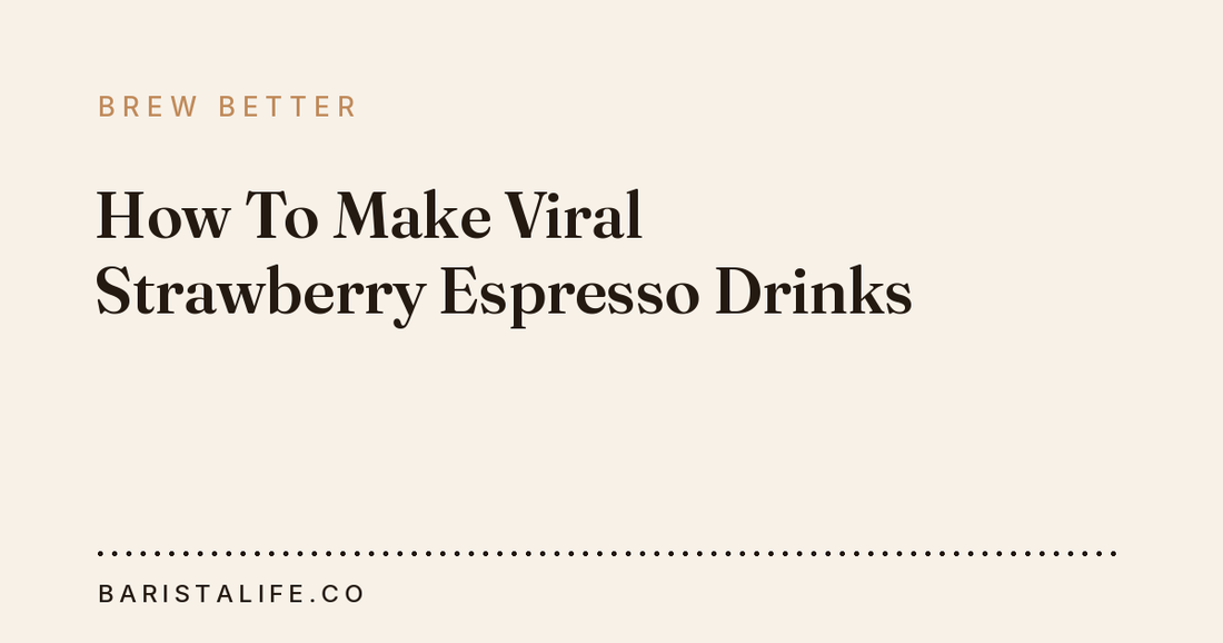 How To Make Viral Strawberry Espresso Drinks