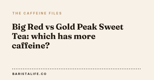 Big Red vs Gold Peak Sweet Tea: which has more caffeine?